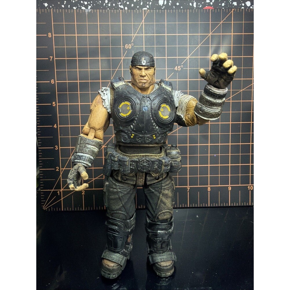 NECA Gears of War Marcus Fenix 7” Action Figure 2011 Epic Games READ See Pics!